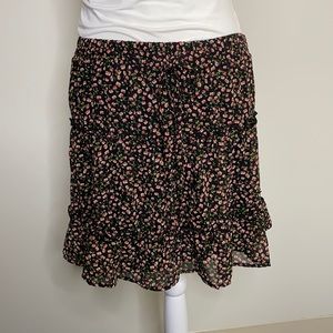 Sienna Sky Black Floral Skirt